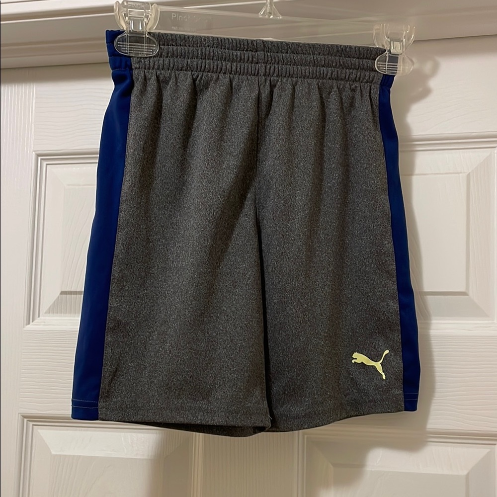 Puma Kids Gray and Blue Shorts